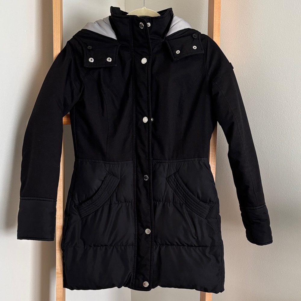 Women's Black Hollister Hooded winter Jacket
